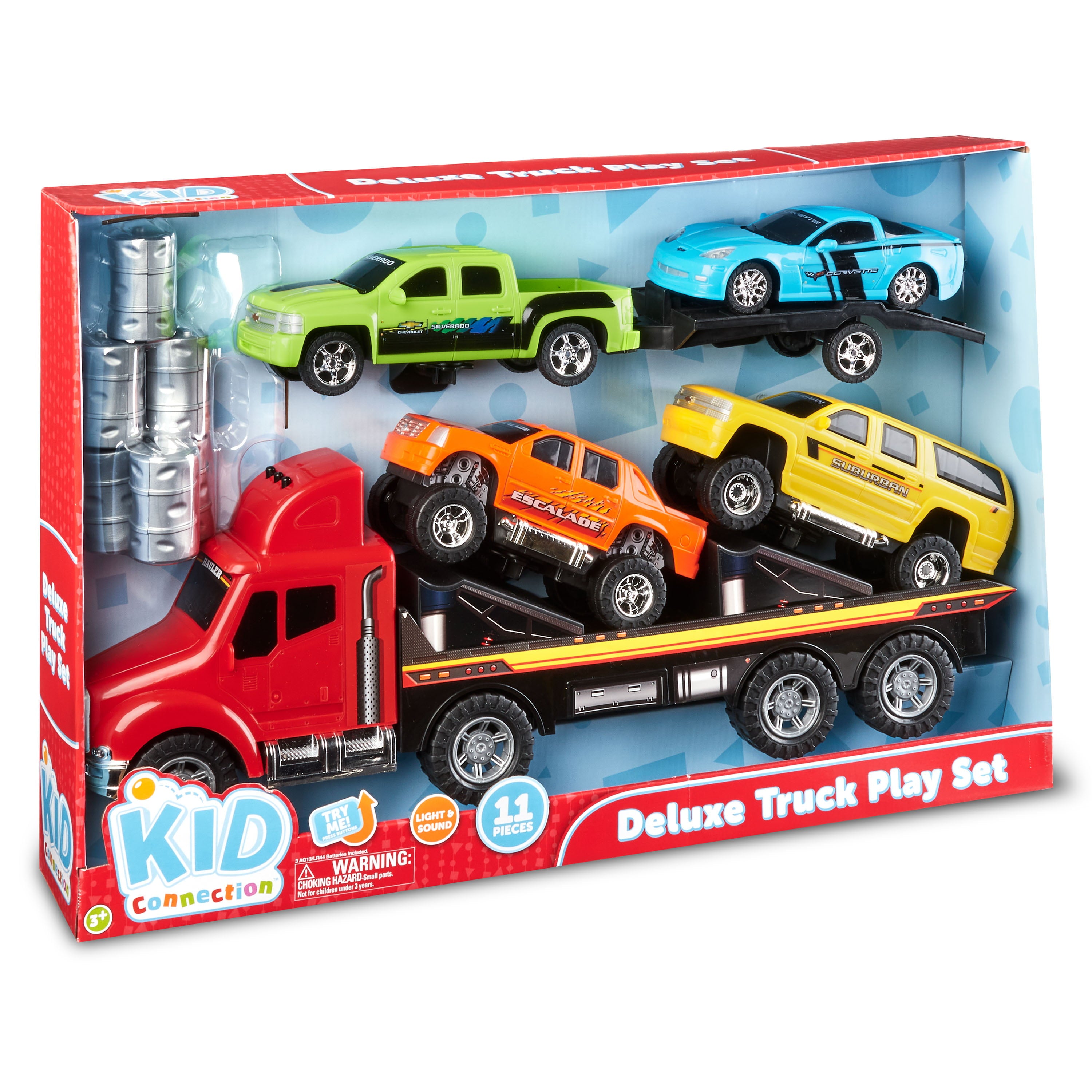 Kid Connection Deluxe Truck Play Vehicles 11 Pieces