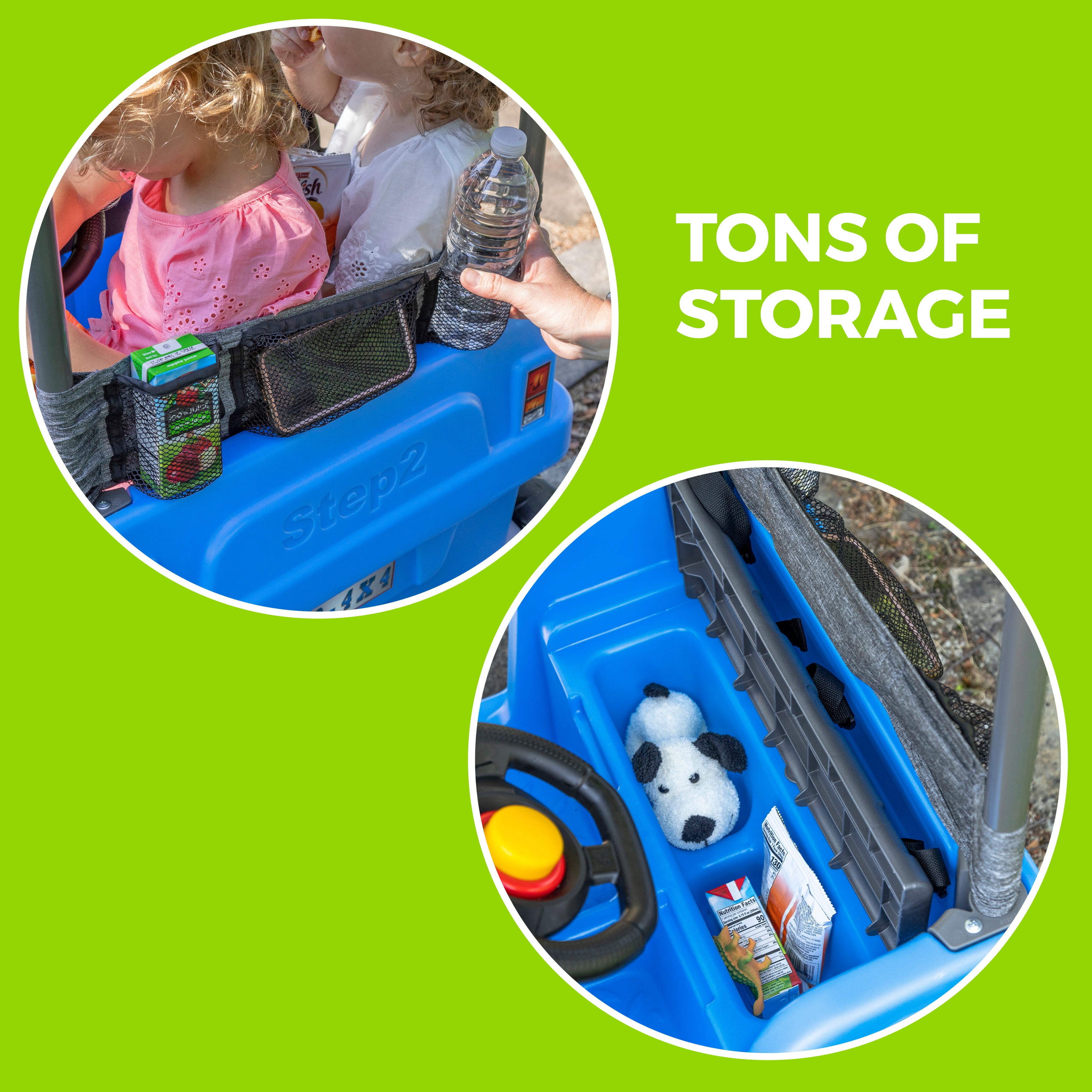 Step2 Side-by-Side Push Around SUV Two-Seater Stroller Push Car