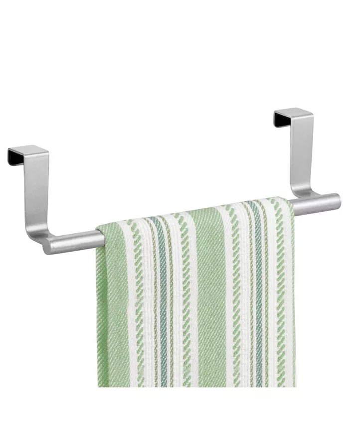 mDesign Metal Kitchen Over Cabinet Towel Bar Rack， 9