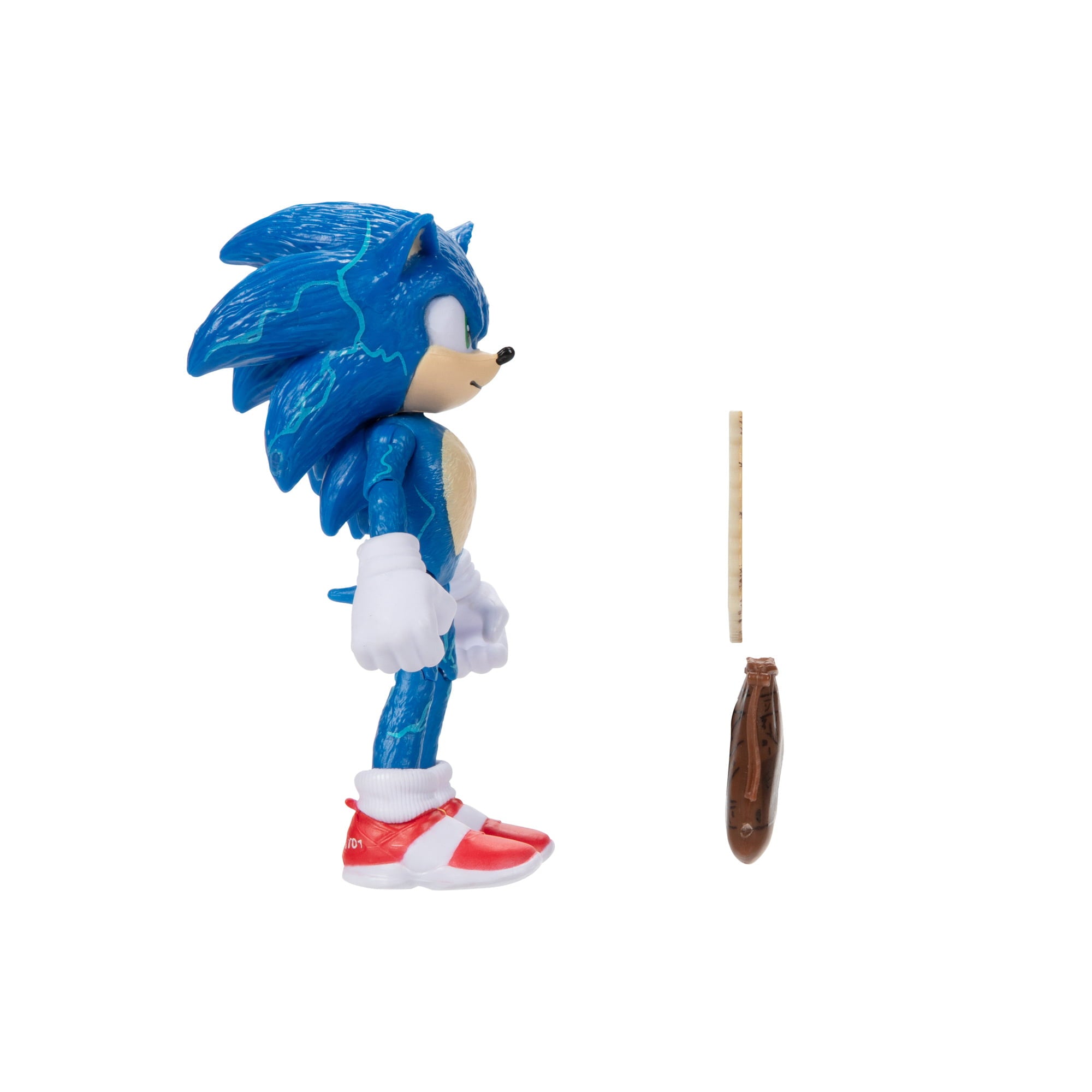 Sonic 2 Movie 4 Inch Figures Sonic with Map and Pouch