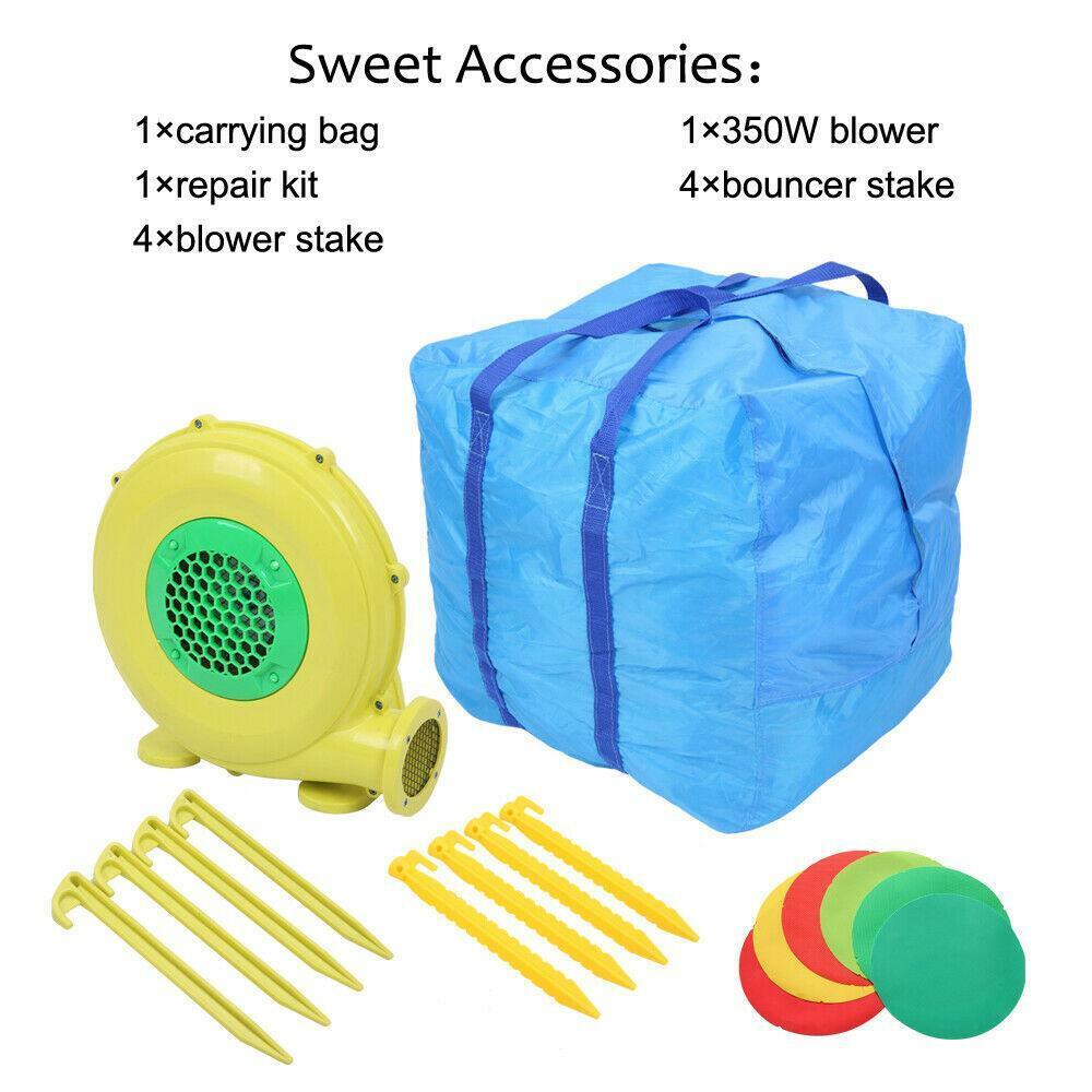 Bounce House Kids Moonwalk Jump Frog Castle Slide