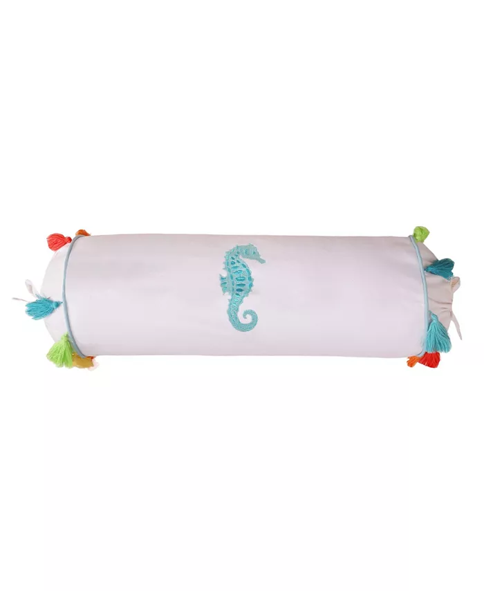 Levtex Seahorse Embroidered Decorative Pillow， 7