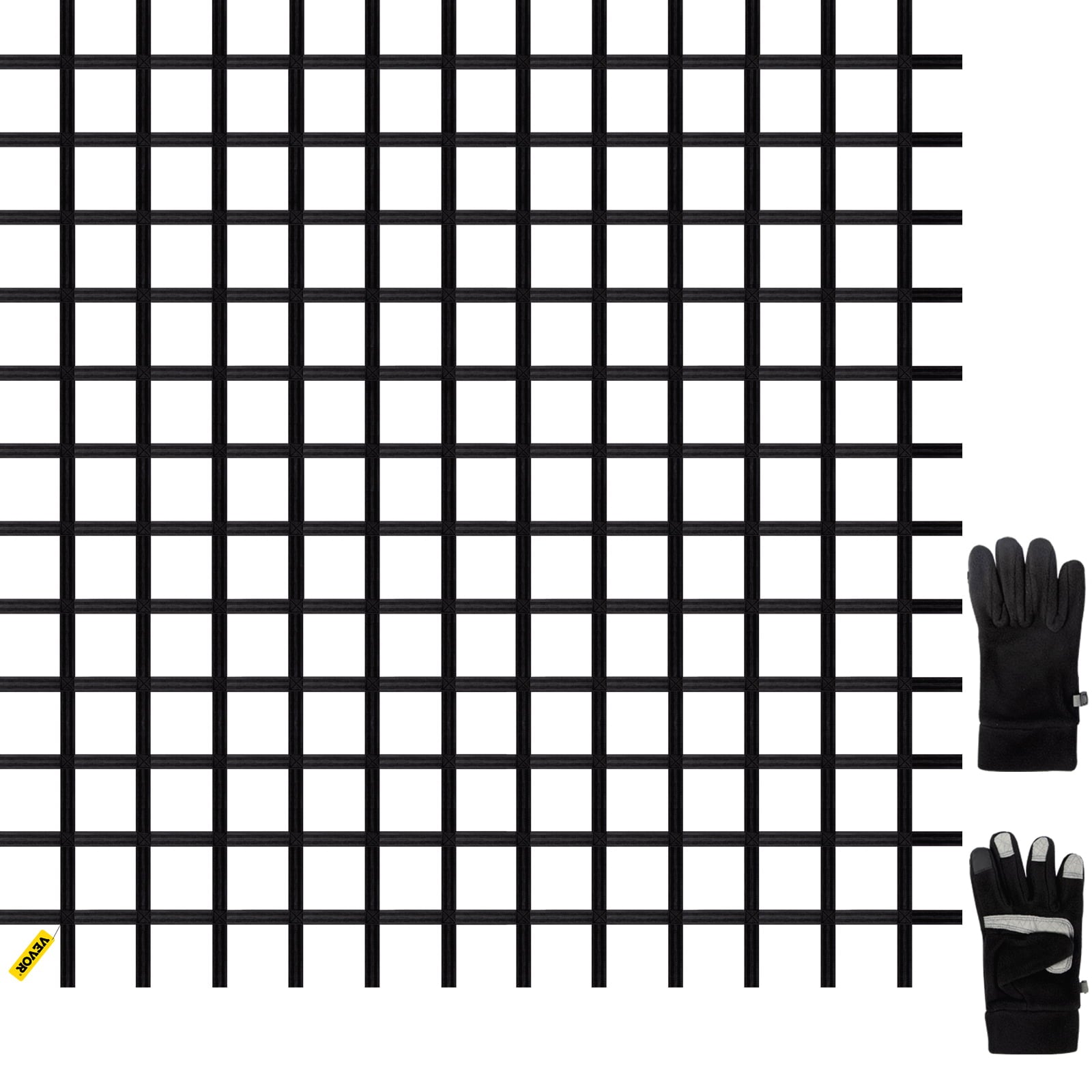 VEVOR Climbing Cargo Net Climbing Net 10' x 8' Playground Rope Ladder Swingset