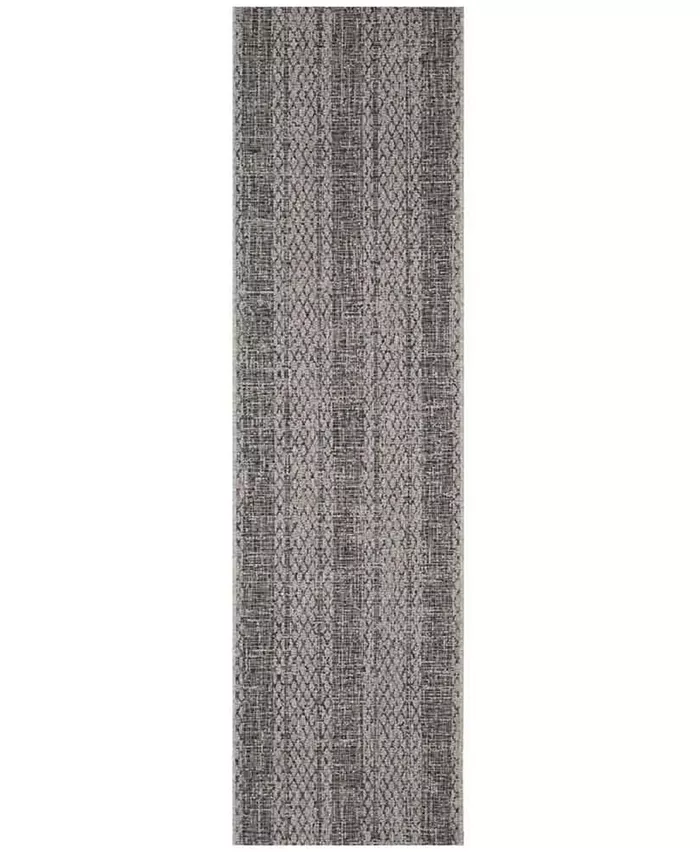 Safavieh Courtyard Light Grey and Black 2'3