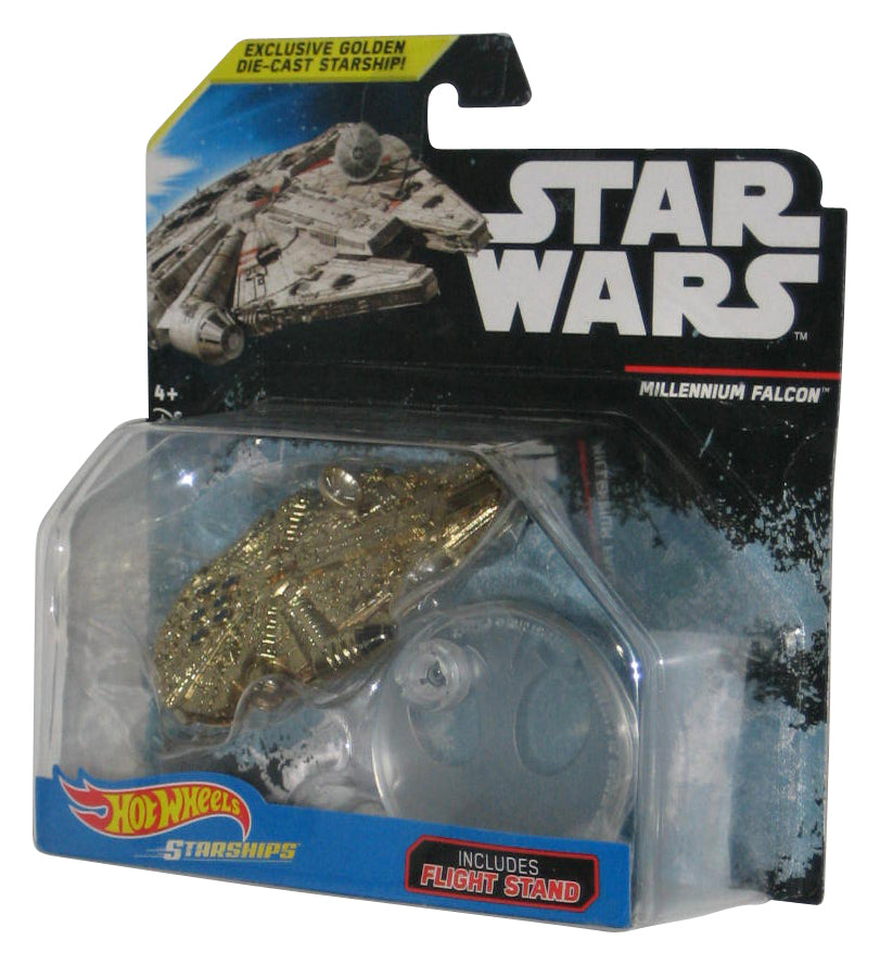 Star Wars Hot Wheels Exclusive (2014) Golden Millenium Falcon Die-Cast Starship Toy