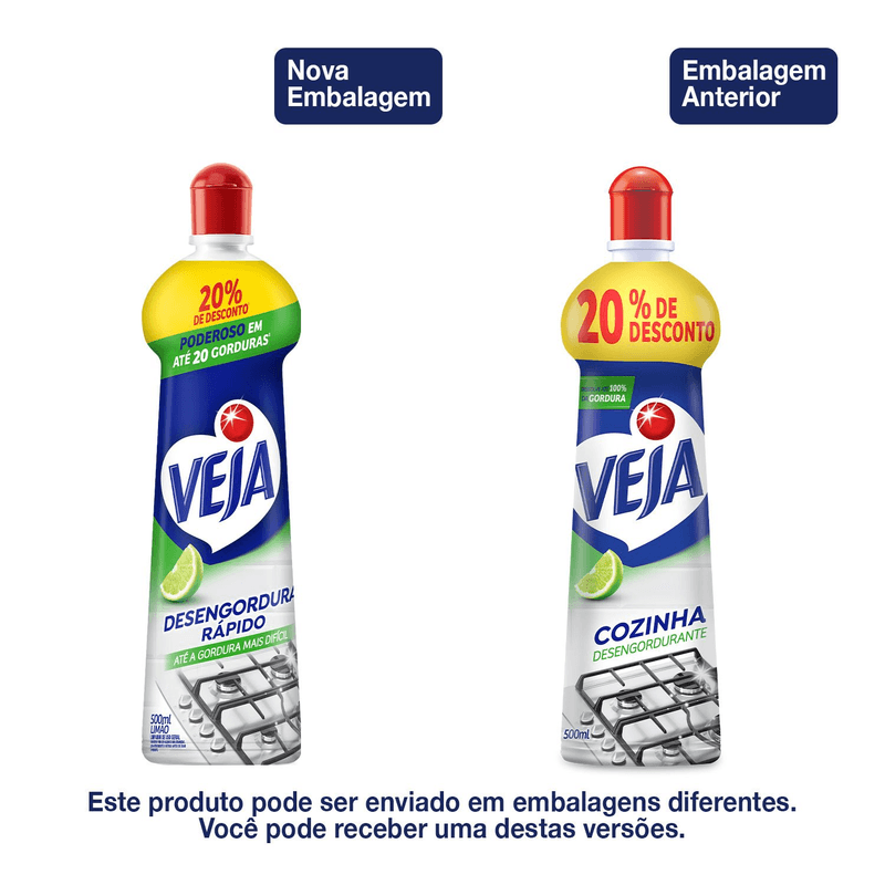 Veja Desengordura Rapido Limpador Limao 500ml Oferta