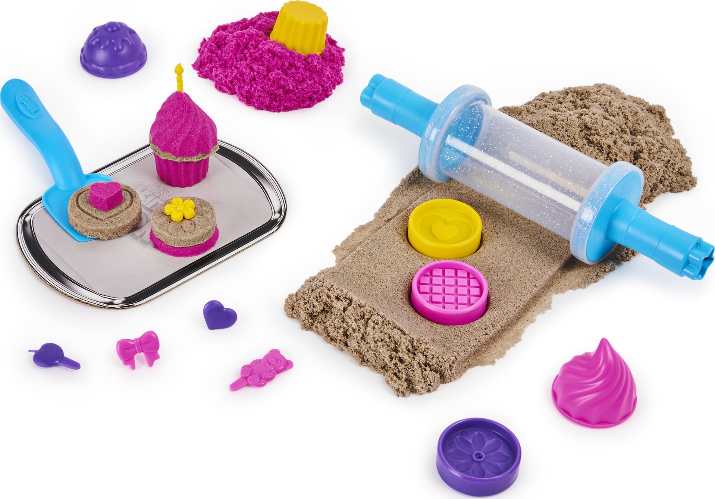 Kinetic Sand Scents, Bake Shoppe Playset with 1lb of Scented and Neon Sand and 16 Tools and Molds (Walmart Exclusive)