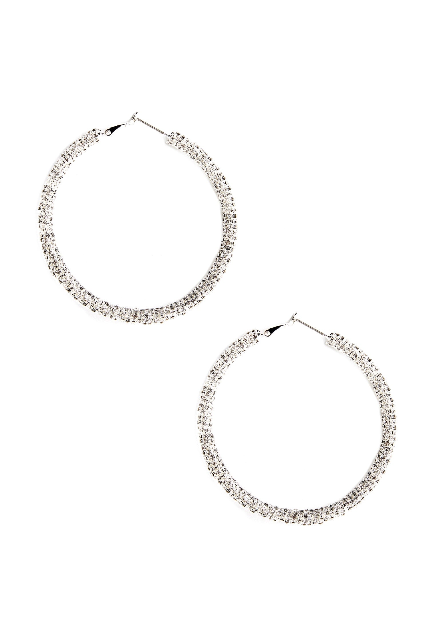 Large Luxe Rhinestone Hoops