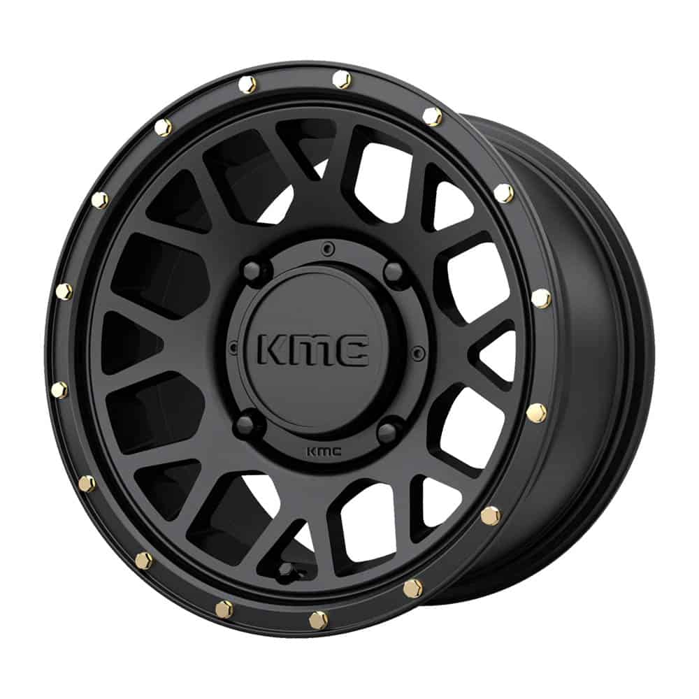 KMC Powersports KS135 GRENADE KS135 14X7 4X156 S-BLK 38MM