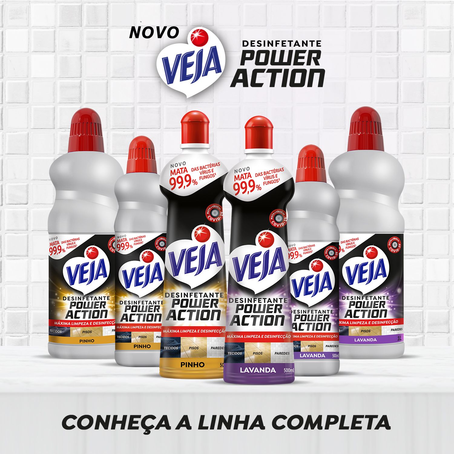 Desinfetante Multisuperficies Veja Power Action Lavanda 1L