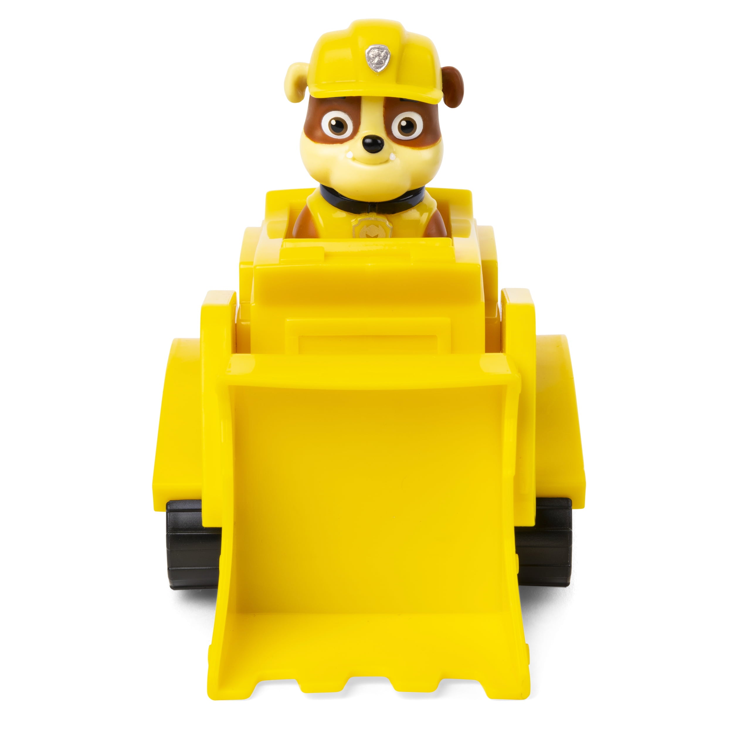 PAW Patrol， Rubble’s Bulldozer Vehicle with Collectible Figure， for Kids Aged 3 and Up