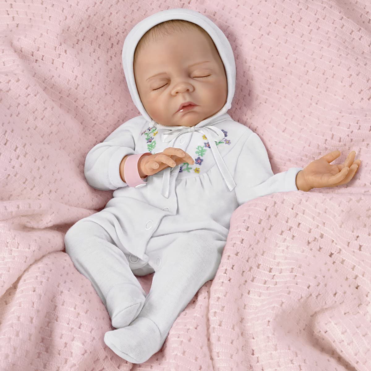 The Ashton - Drake Galleries Baby Girl Doll So Truly Real Collection: Cherish by Renowned Master Doll Artist Denise Farmer 18-inches