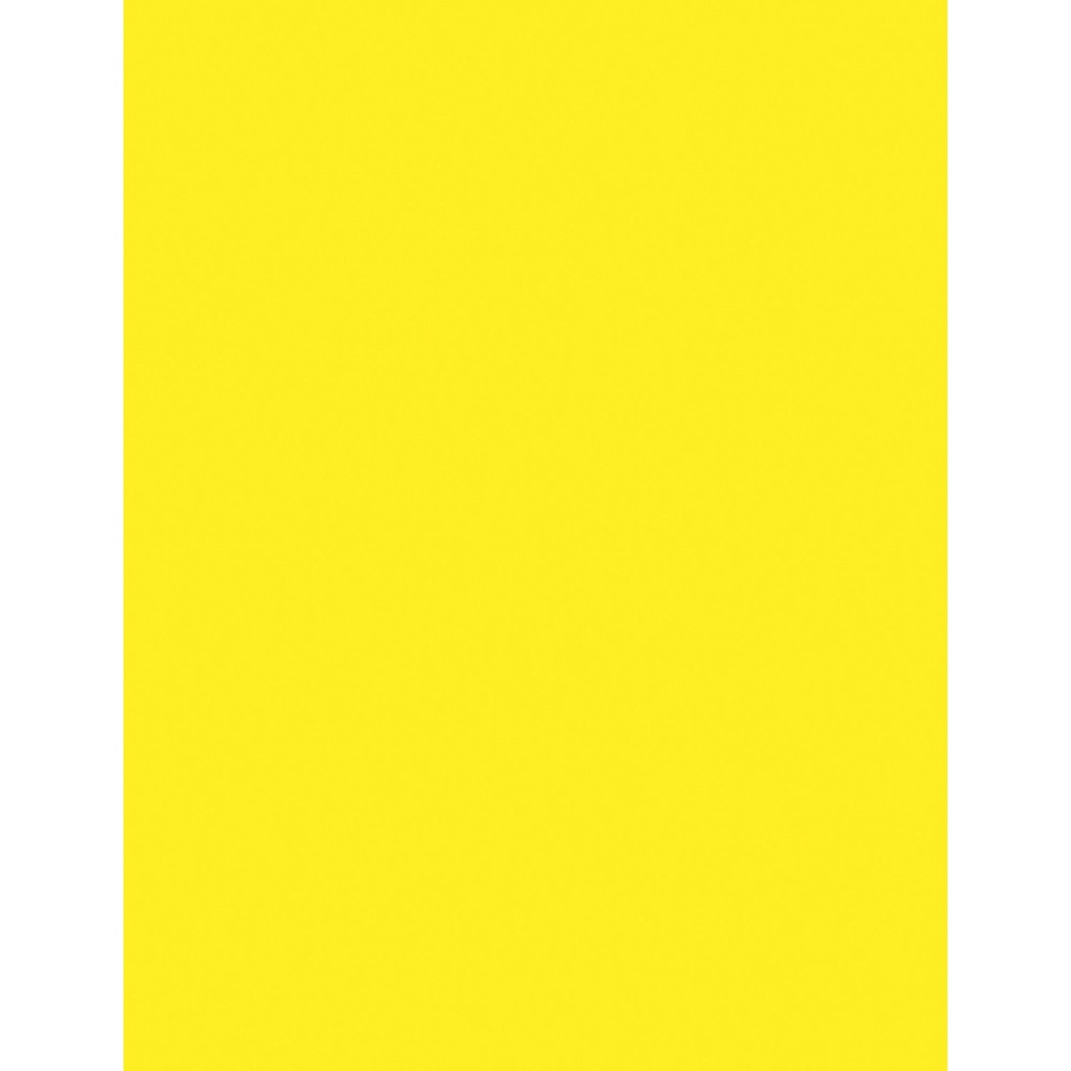Laser Bond Paper - Neon Yellow - Recycled - 10 by Pacon Corporation PAC104316
