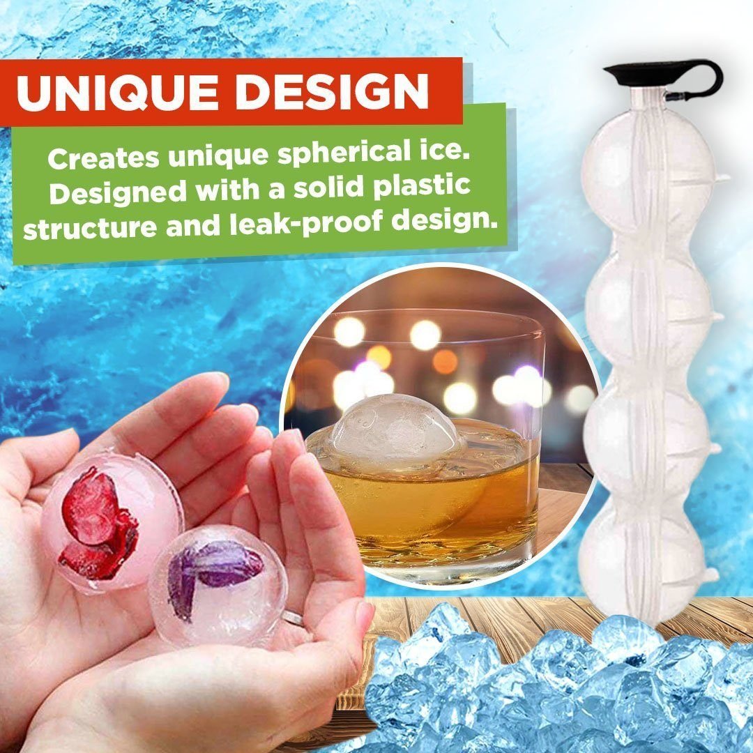 🔥Summer Sale🔥 - 4-Hole Ice Ball Maker For Drinksr -🧊🧊Buy 2 Get 1 Free