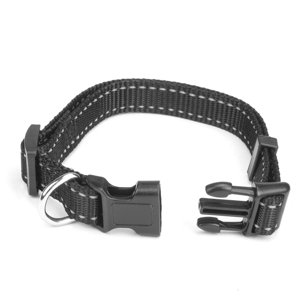 BrybellyHoldings ACLR-002 Small Adjustable Reflective Dog Collar - Black