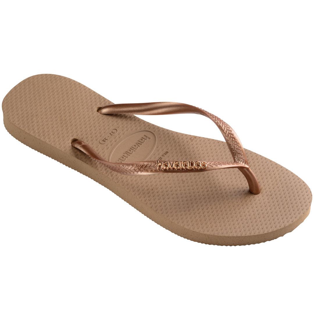 Chinelo Havaianas Slim Logo Metallic
