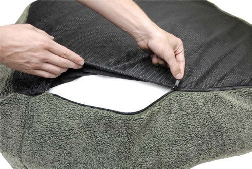 KandH Pet Products Cuddle Cube Dog Bed， Small， Gray