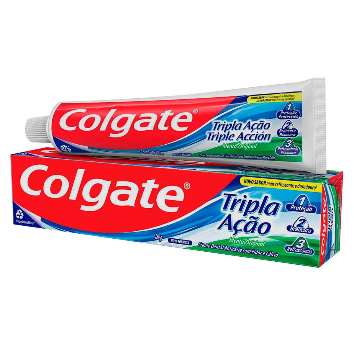 Creme Dental Colgate Tripla Acao Menta Original 180g