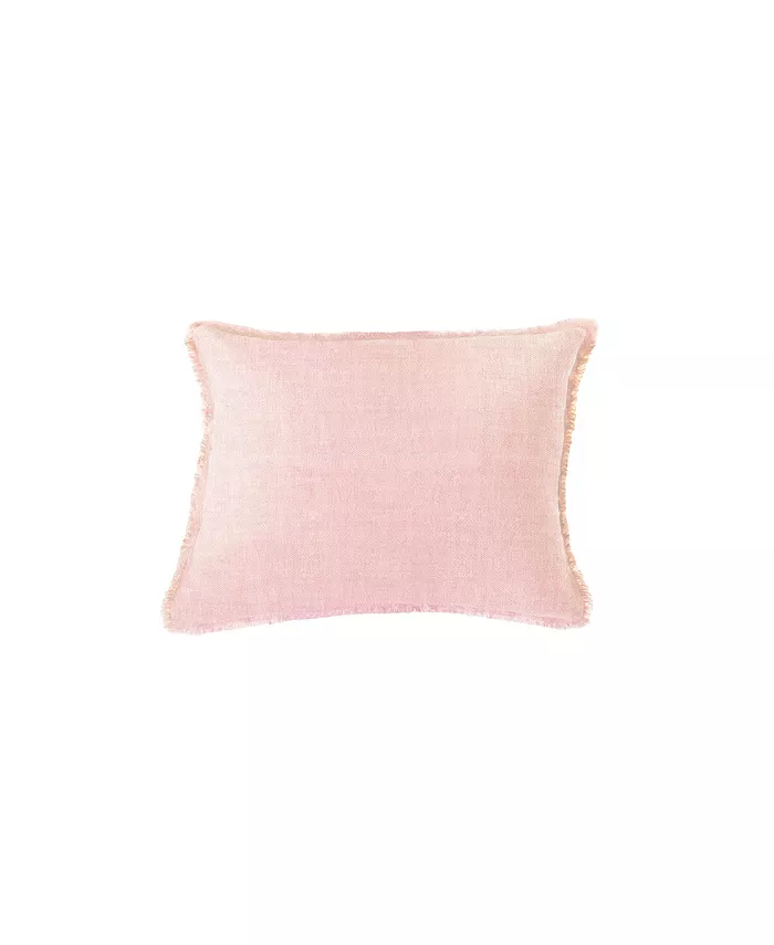 Anaya Home Light Pink Linen Down Alternative Pillow