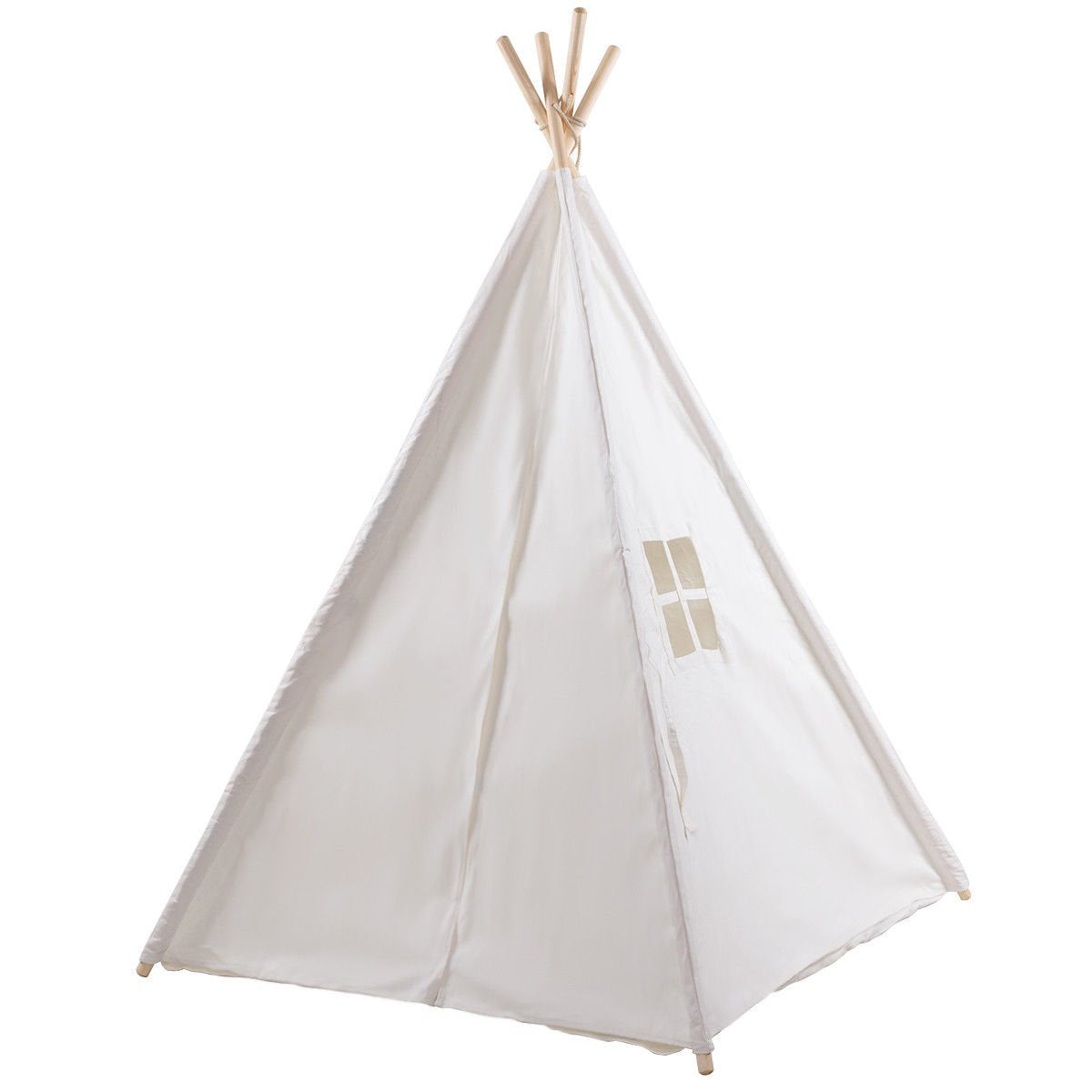 Indian Play Tent 5' Cotton Canvas Children Playhouse with Carry Bag Kids Teepee