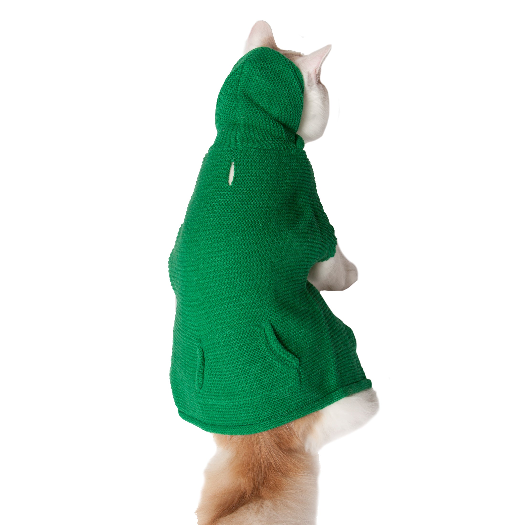 Vibrant Life Holiday Green Hoodie Dog Sweater and Cat Sweater