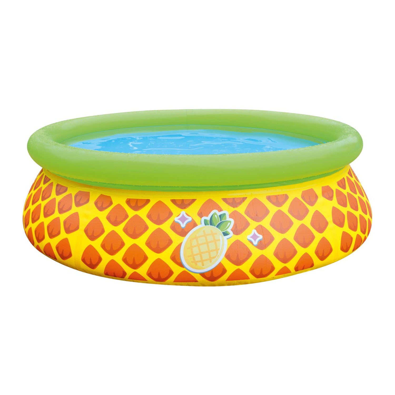 JLeisure Inflatable Round Pineapple Splash Kiddie Swimming Pool (2 Pack)