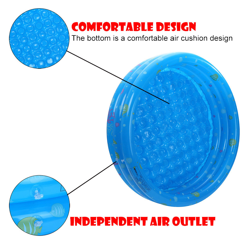 CARLTON GLOBAL Inflatable Kiddie Pool， Ball Pool， Family Kids Water Play Fun In Summer 51in