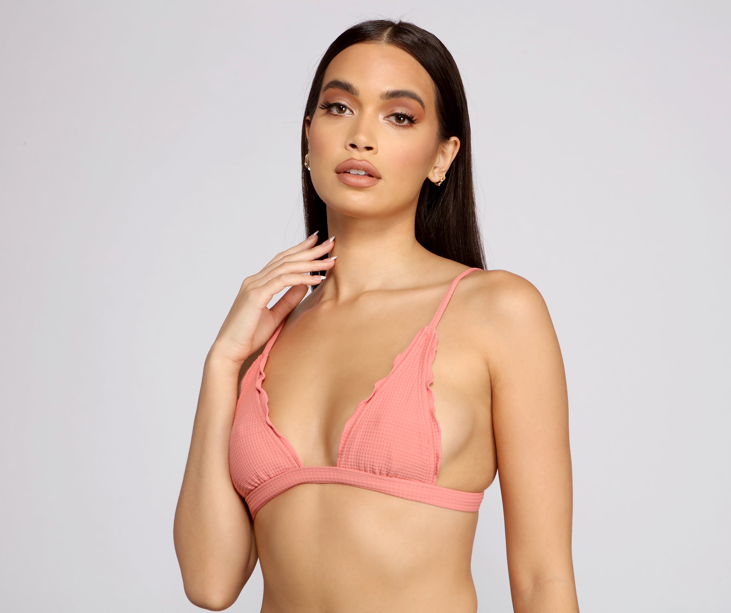 Flirty Ruffled Bikini Top