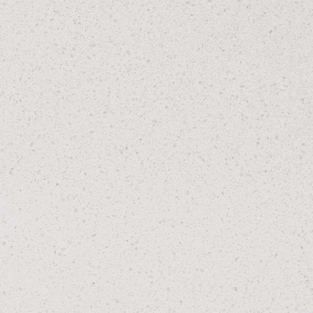 Home Decorators Collection 25 in W x 22 in D Quartz Vanity Top in Warm White with White Basin