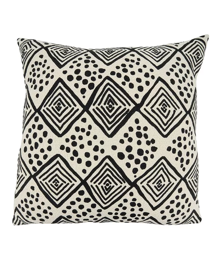 Saro Lifestyle Mudcloth Decorative Pillow， 22
