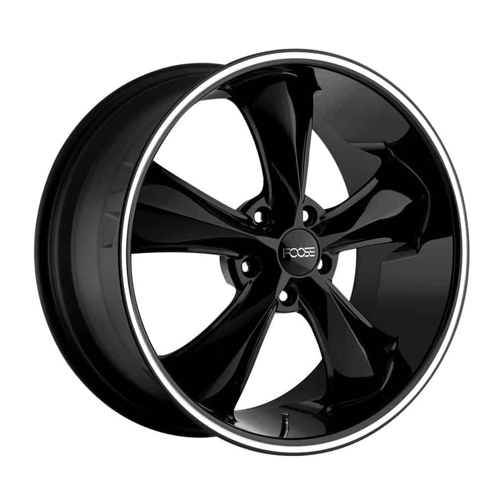 Foose 1PC F104 LEGEND F104 20X10 5X4.5 GL-BLK-MIL 40MM