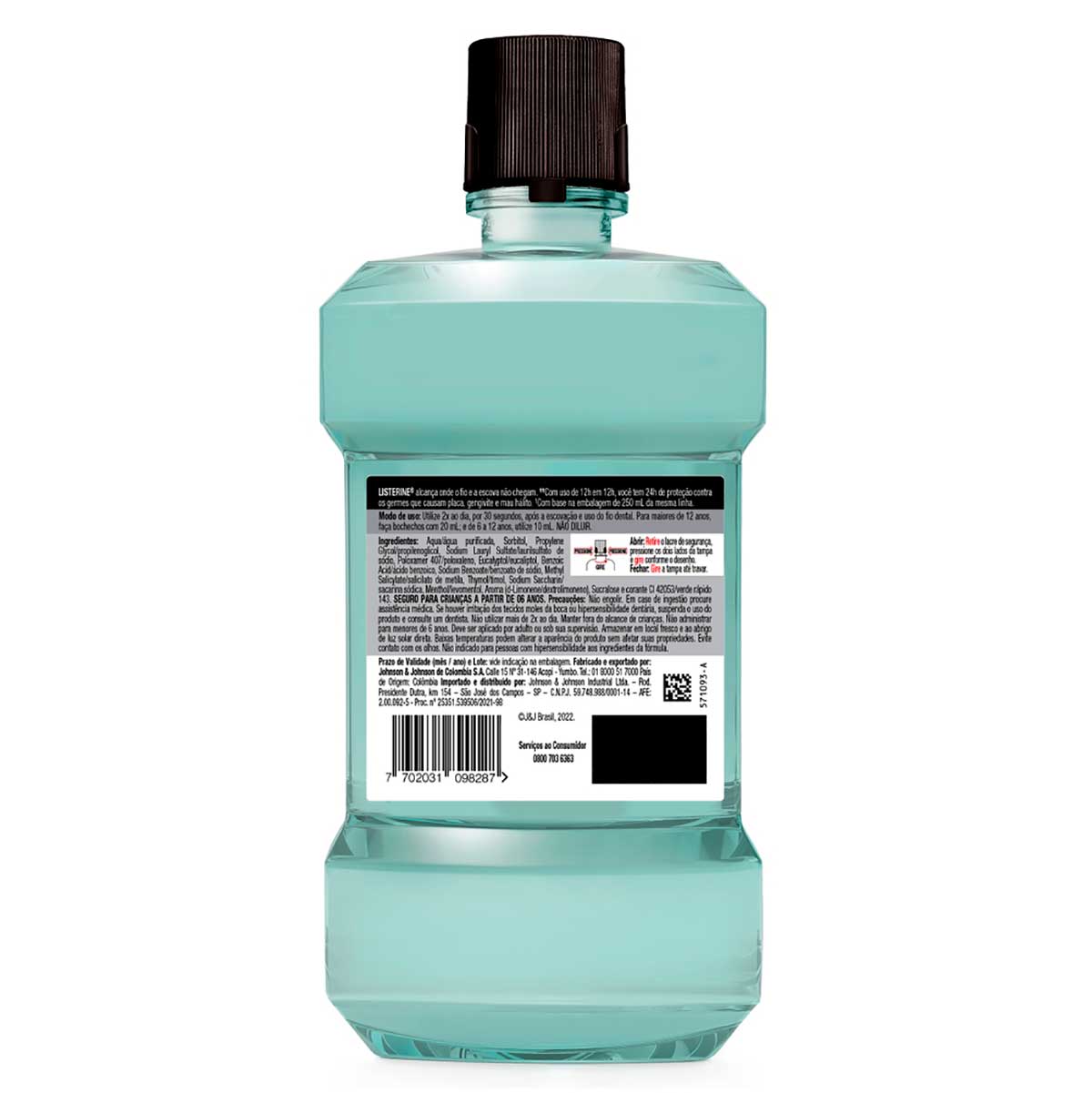 Enxaguante Bucal sem Alcool Listerine Cool Mint Refrescancia Suave 1L