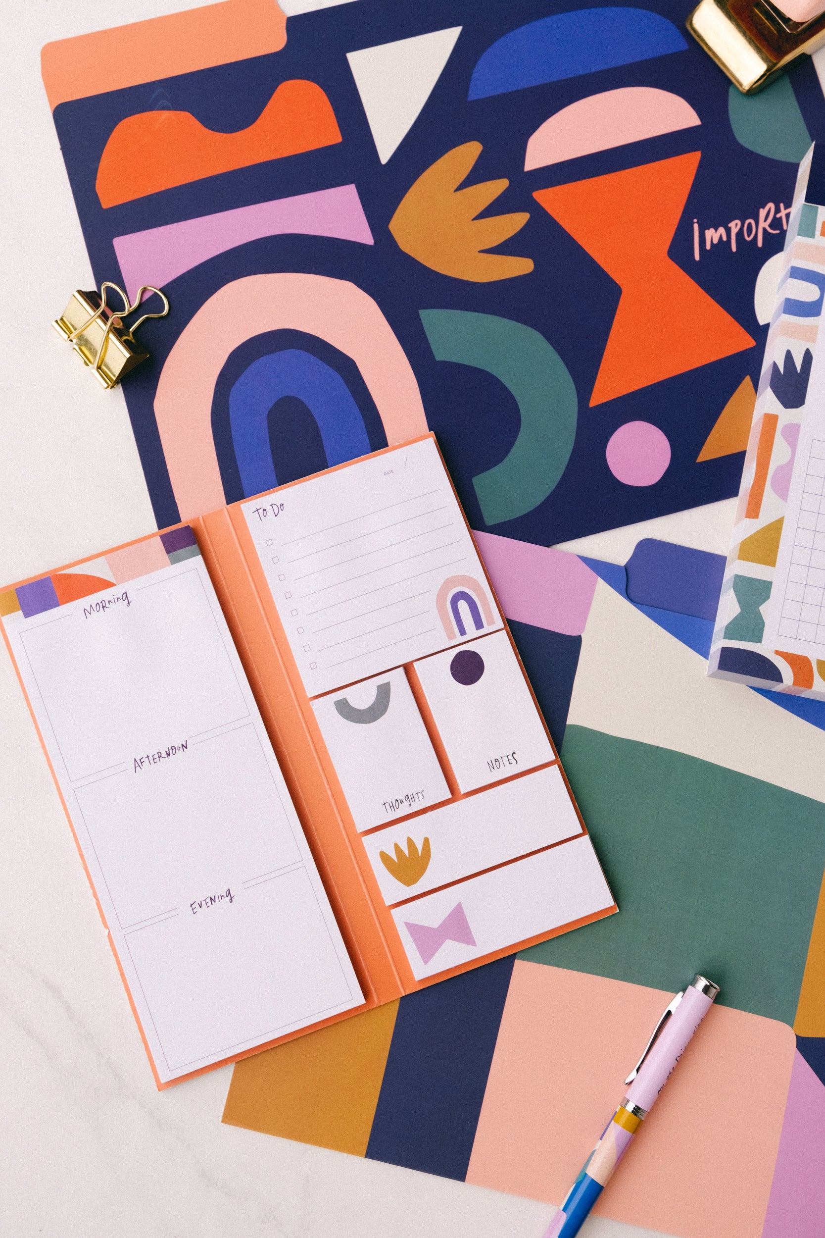 Shape Play Sticky Note Folio