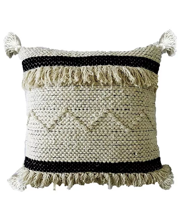 Vibhsa Chicos Home Handloom Woven Decorative Pillow， 20