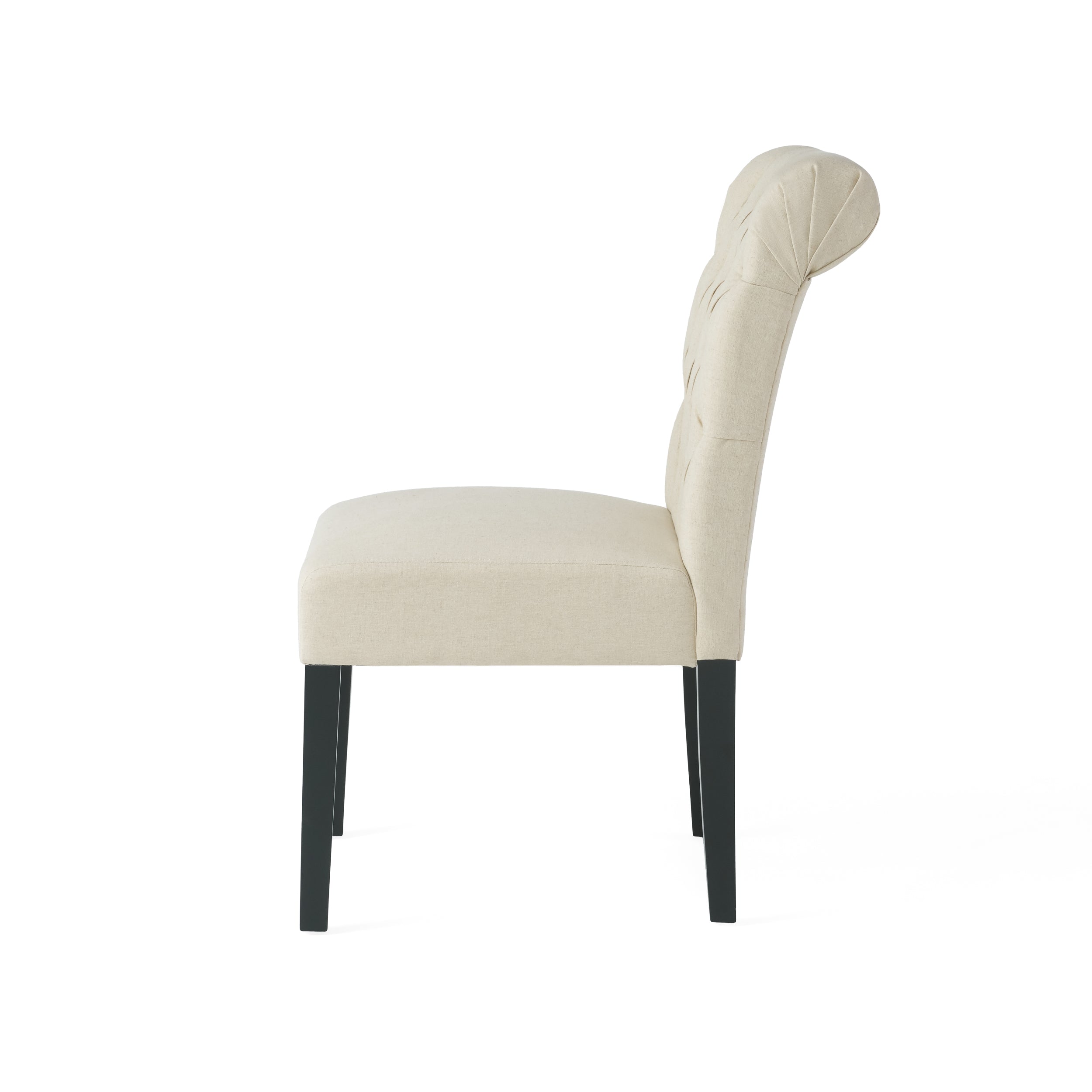 Elmerson Dark Grey Linen Dining Chair (Set of 2)