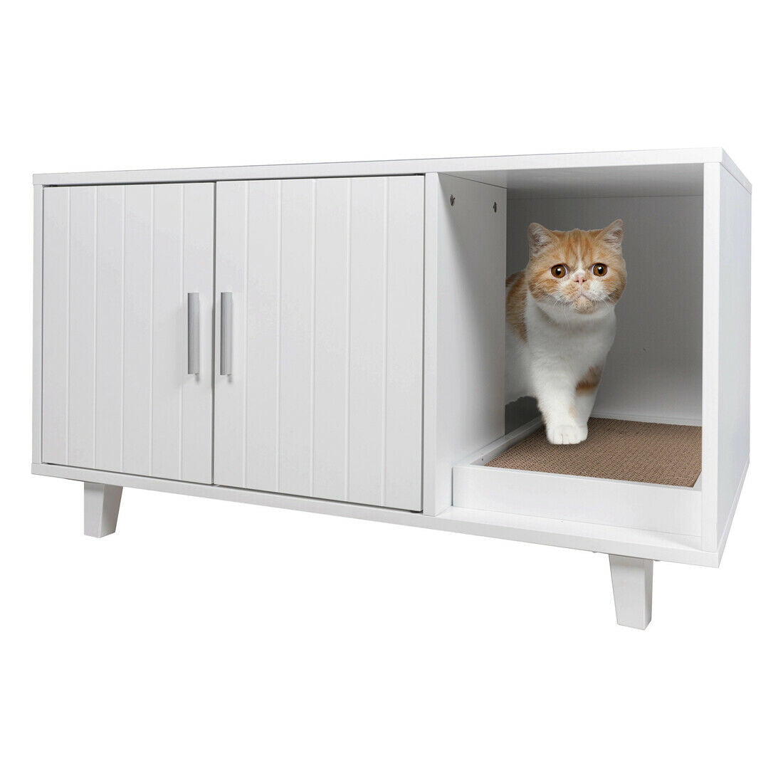 Modern Pet Crate Cat Washroom Hidden Litter Box Enclosure House Table