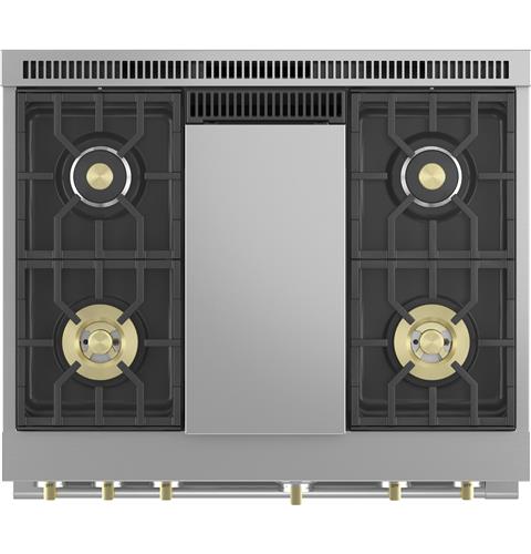 Monogram ZGP364NDTSS 36quot All Gas Professional Range with 4 Burners an