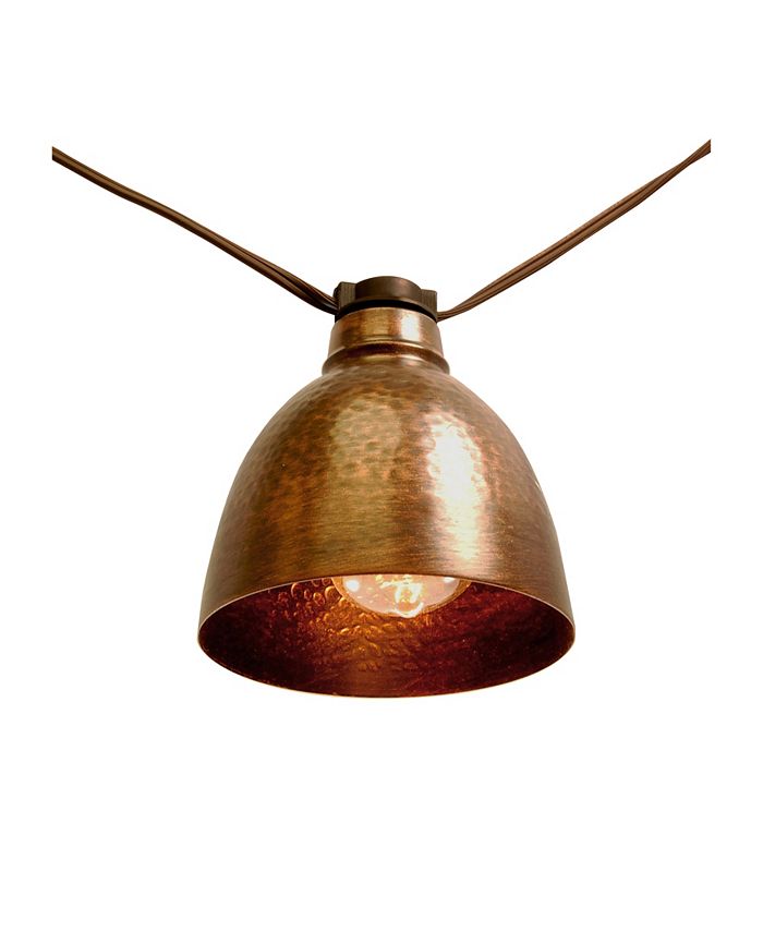 Macy's Lumabase 10 Bronze Metal Electric Cafe String Lights