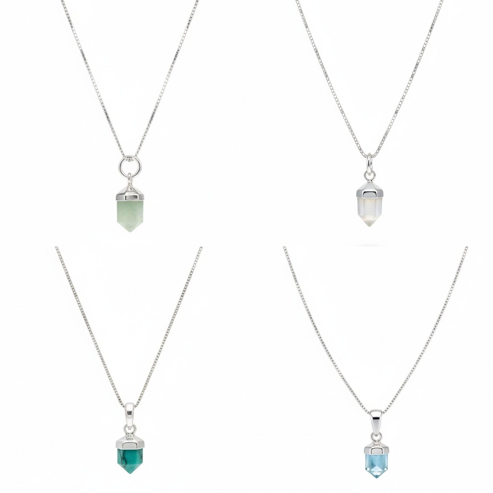 Colar Pingt. Pedra Natural (P)