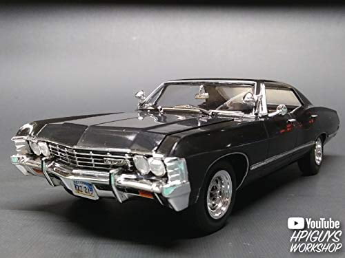 AMT 1967 Chevy Impala 4-Door Supernatural Night Hunter TV Show Model Kit Replica