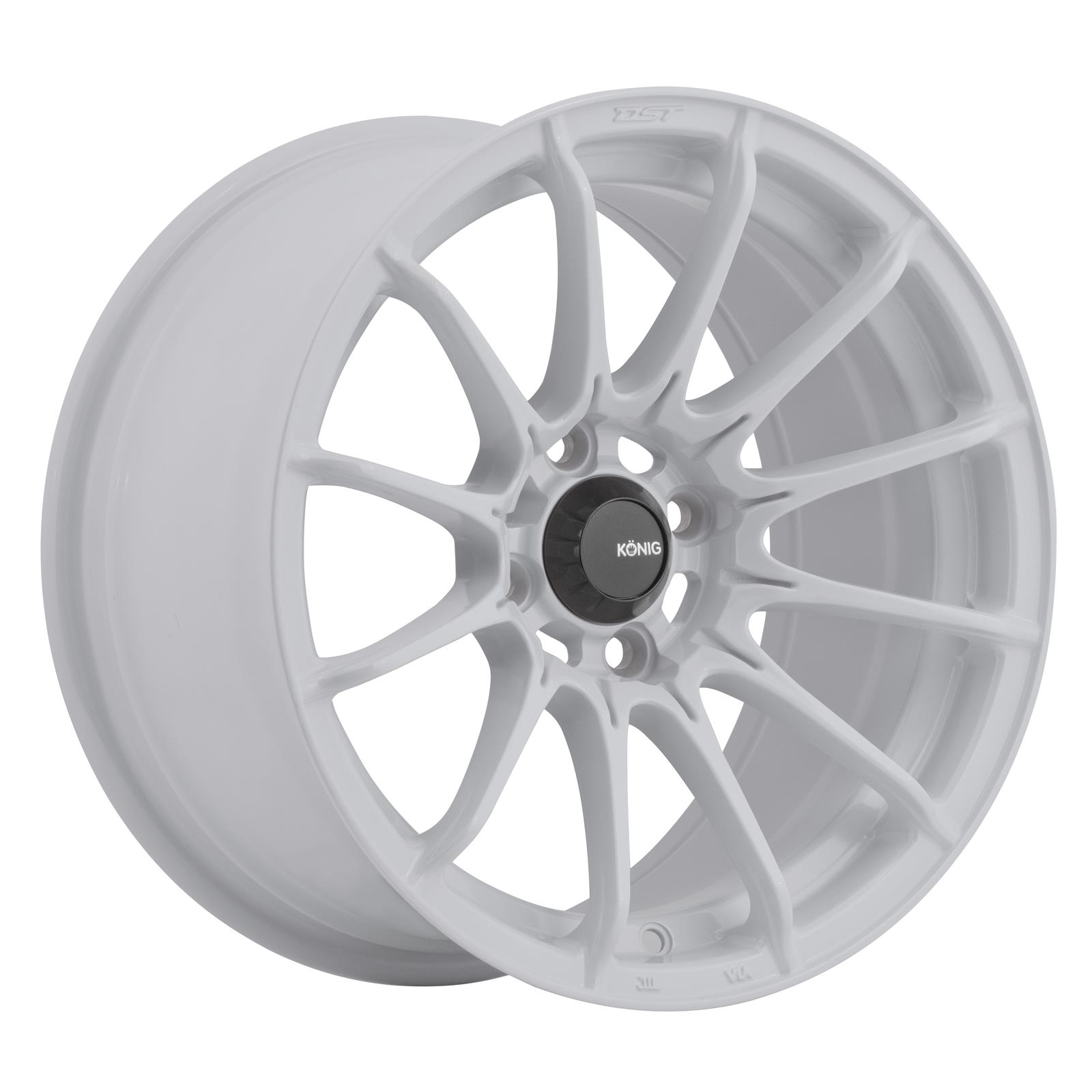 Konig Wheels DI5710035W Konig Dial-In Gloss White Wheels