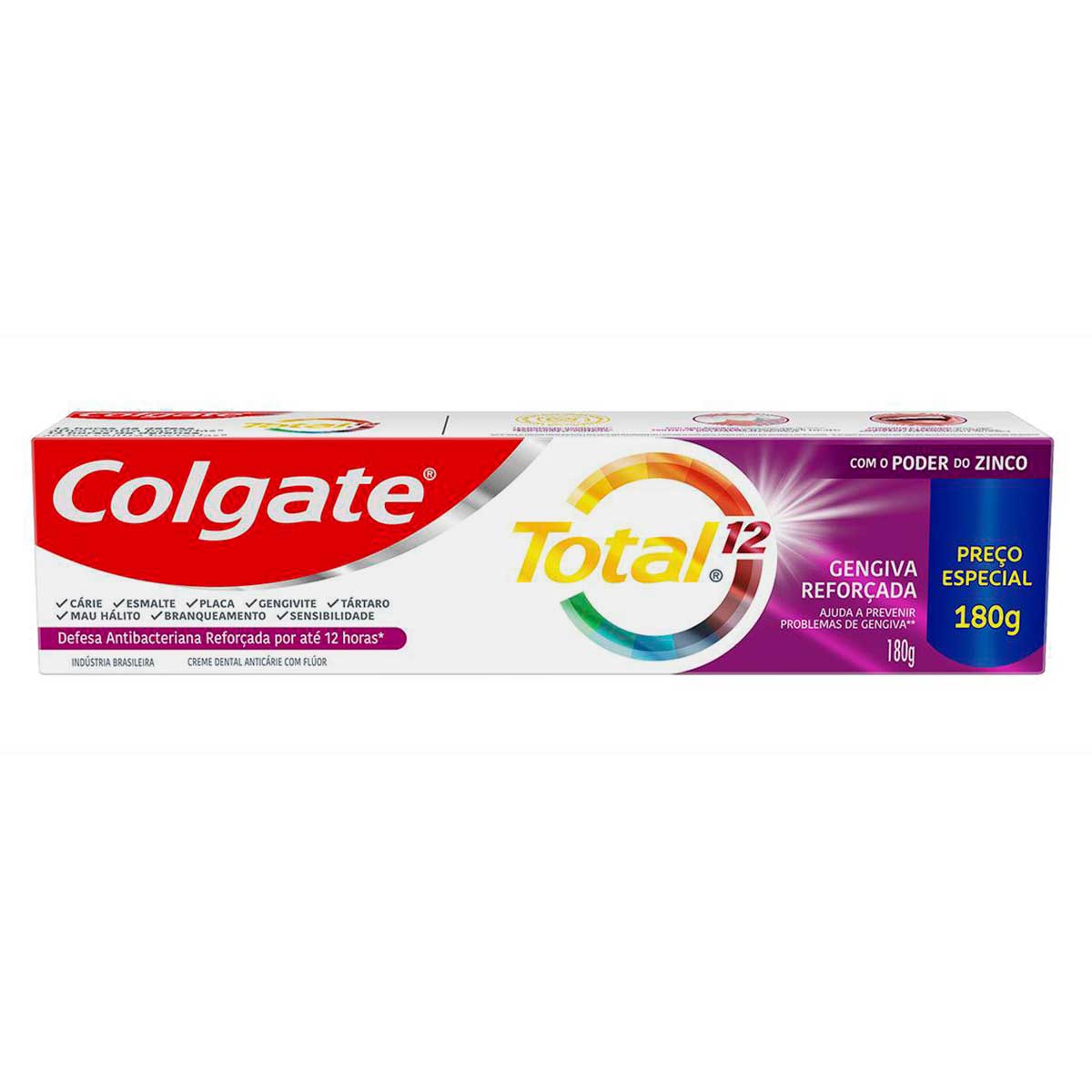Colgate Total 12 Gengiva Reforcada Creme Dental 180g