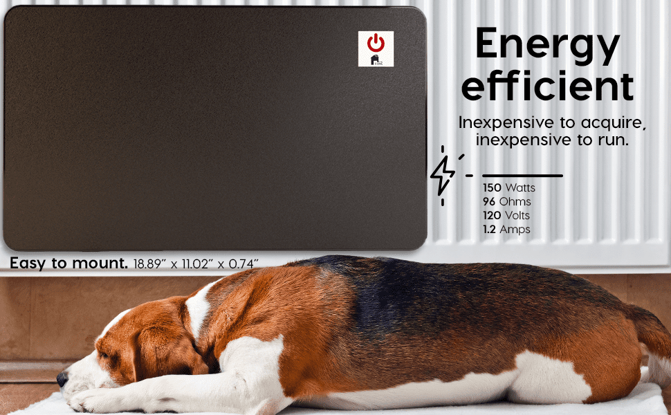 Econohome Safe Chicken Coop Heater， Safer Than Brooder Lamps， Gently Warm， 150 Watts， ETL Compliant for Safety - Also for Pets and Under Desk