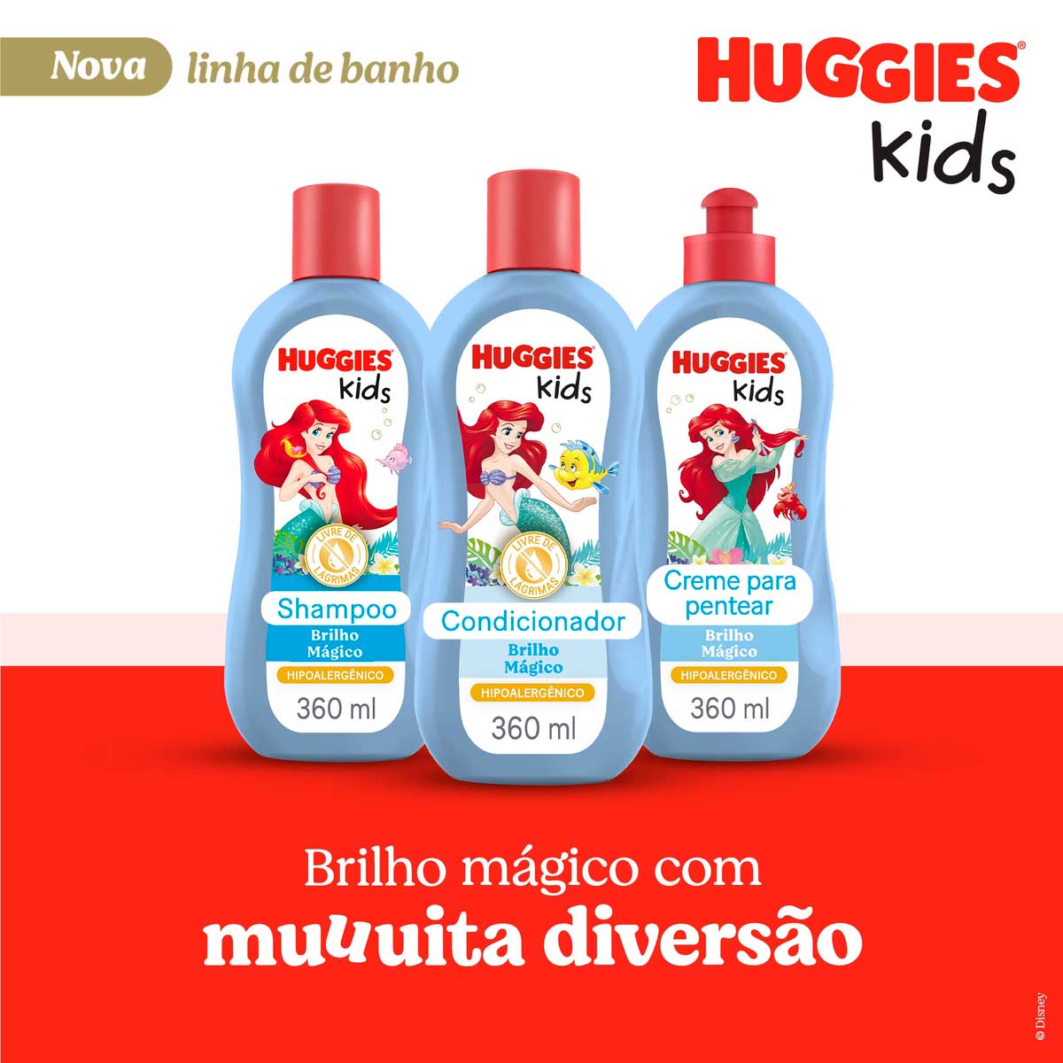 Creme para Pentear Huggies Kids Brilho Magico 360ml