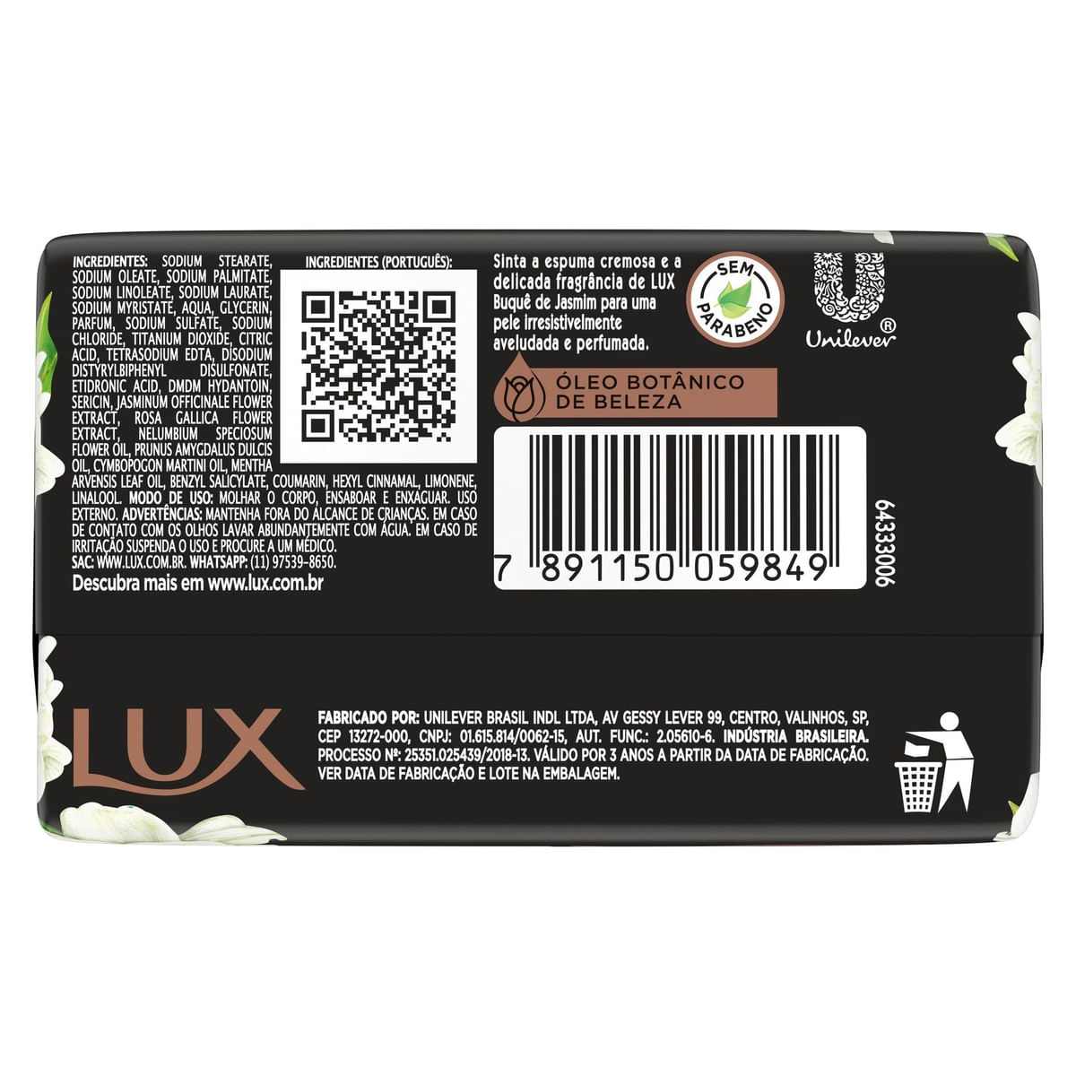 Sabonete Lux Botanicals Buque de Jasmim 85gr