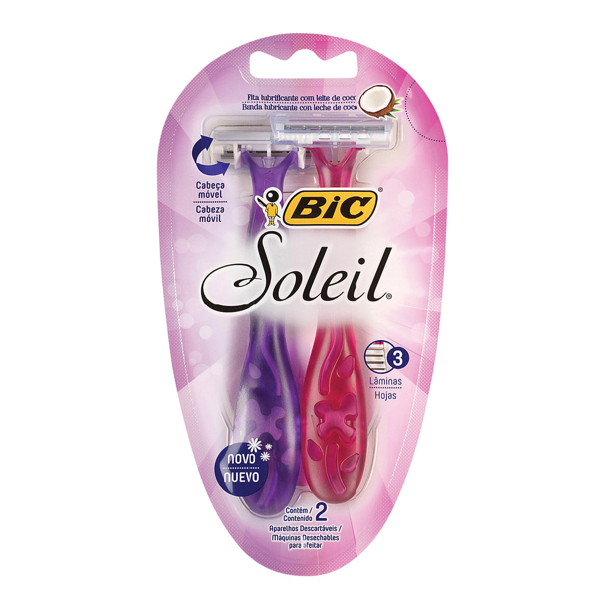 Aparelho para Depilar Descartavel Bic Soleil 2 Unidades