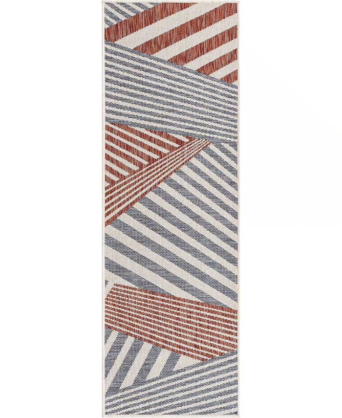 Jill Zarin Outdoor Americana 2' x 6' Runner Area Rug