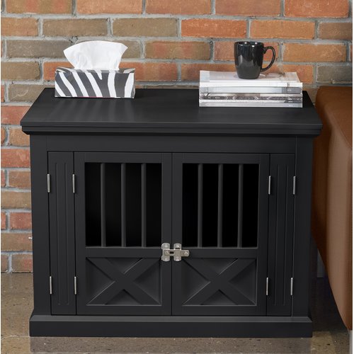 Zoovilla Triple Door Dog Crate， White， Medium， 30.63