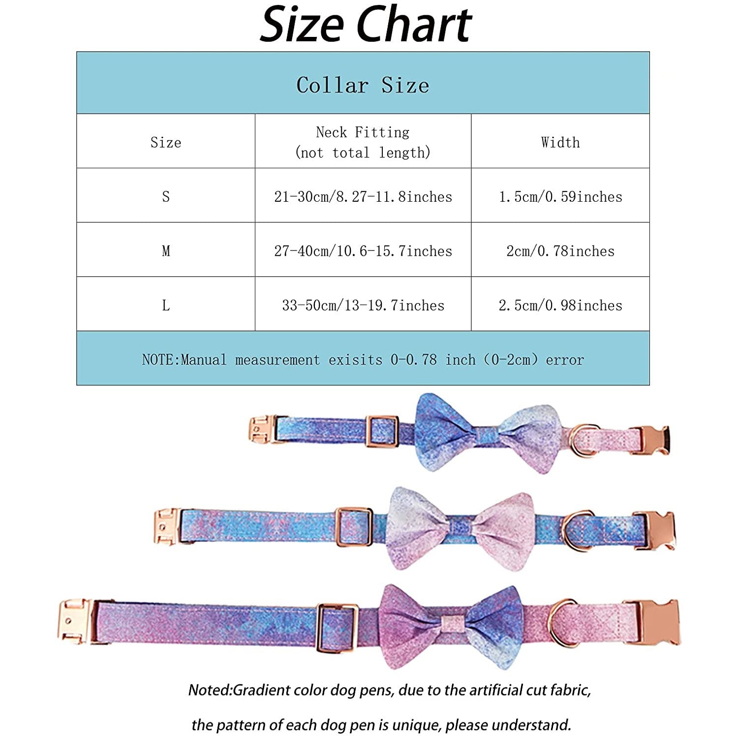 DUAIU Dog Collar Floral Dog Collar for Soft Comfy Pet Collars with Safety Buckle Detachable Flower and Knotbow Adjustable Dog Collars for Small/Medium/Large Dog/Girl Dog/Boy Dog (L)