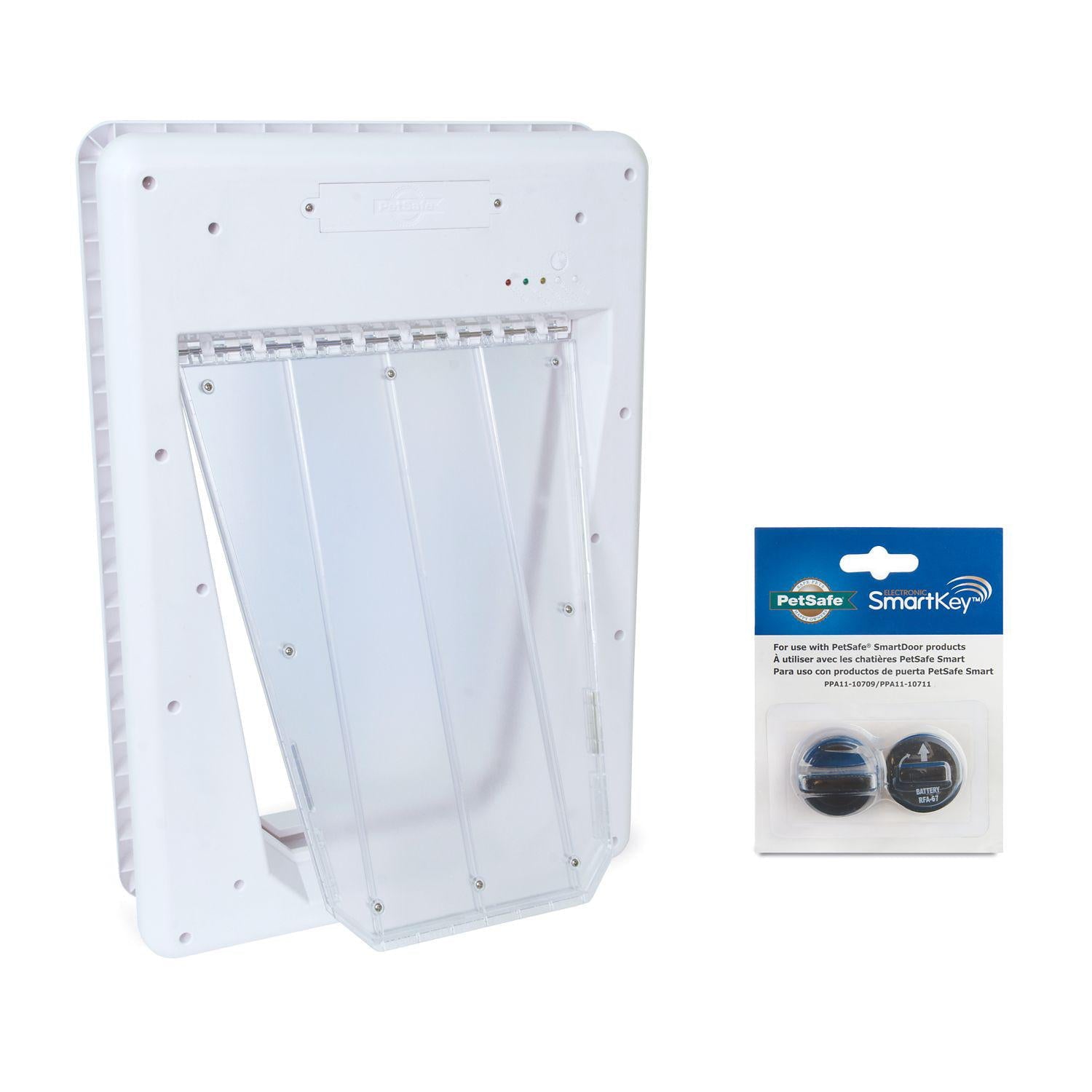 PetSafe Electronic SmartDoor Large Pet Door， 100 lb. Capacity